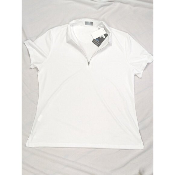 Callaway Polo Shirt Mens XL White Fabric Opti-Dri Performance Golf NWT - Picture 3 of 9